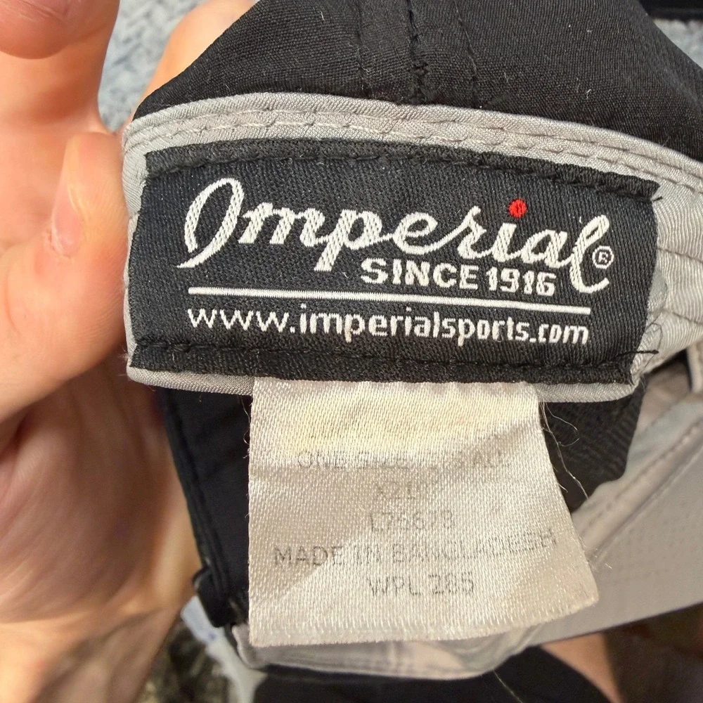 Imperial Sports Black Sneaker Embroidered Performance Hat Adjustable Cap